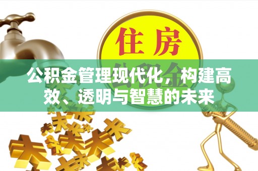 惠城公积金管理现代化，构建高效、透明与智慧的未来
