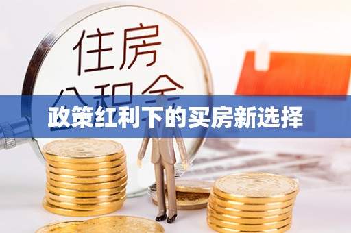 惠城政策红利下的买房新选择