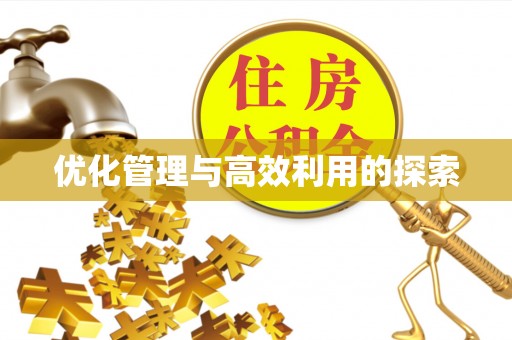 惠城优化管理与高效利用的探索