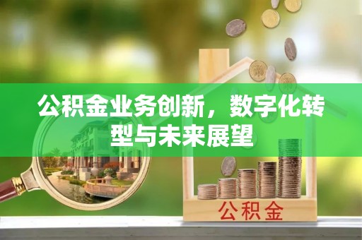 惠城公积金业务创新，数字化转型与未来展望