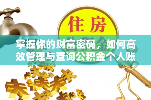 惠城掌握你的财富密码，如何高效管理与查询公积金个人账户信息