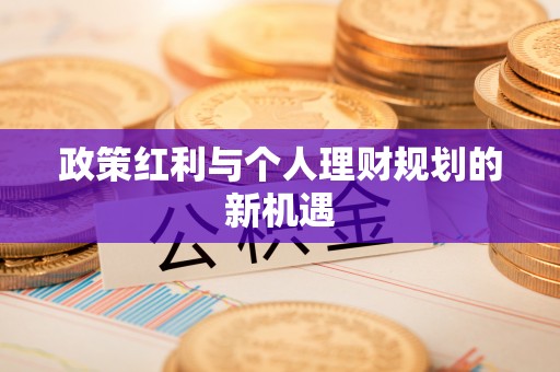 惠城政策红利与个人理财规划的新机遇
