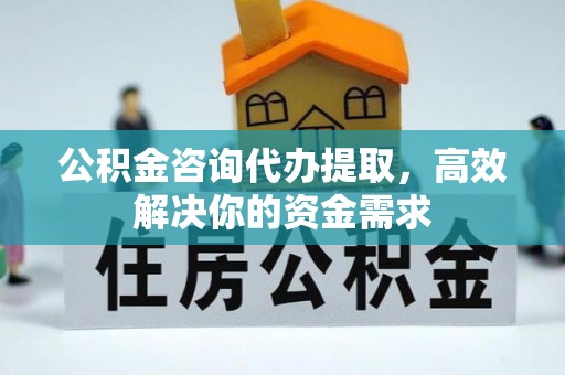 惠城公积金咨询代办提取，高效解决你的资金需求