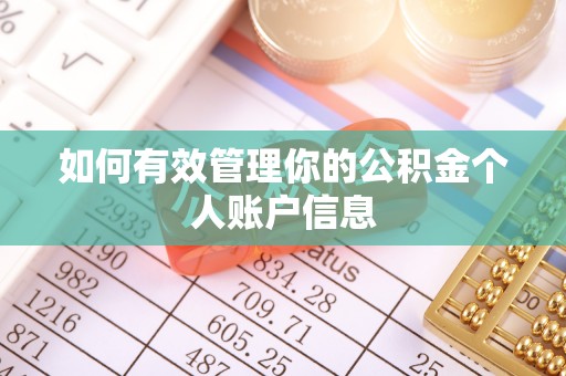 惠城如何有效管理你的公积金个人账户信息