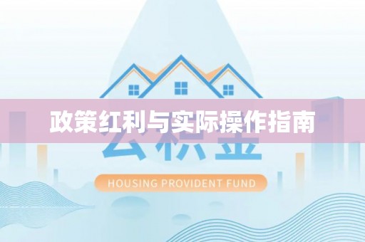 惠城政策红利与实际操作指南