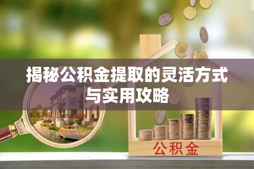惠城揭秘公积金提取的灵活方式与实用攻略