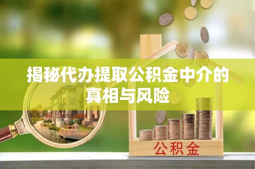 惠城揭秘代办提取公积金中介的真相与风险