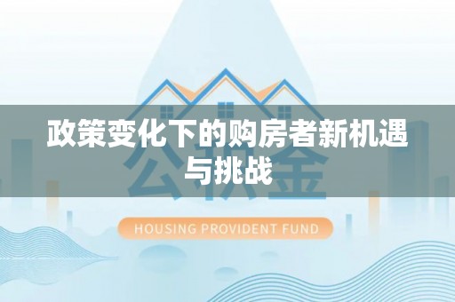 惠城政策变化下的购房者新机遇与挑战