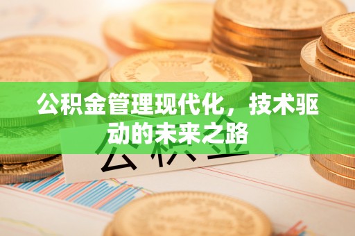 惠城公积金管理现代化，技术驱动的未来之路